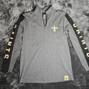 New Orleans Saints Quarter-Zip Pullover Youth Large